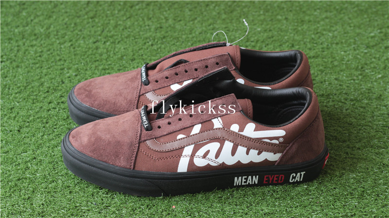 Patta x Van Mean Eyed Cat Old Skool Black Brown Suede